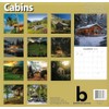 2026 Cabins Full Size Wall Calendar for Planning, Scheduling, and