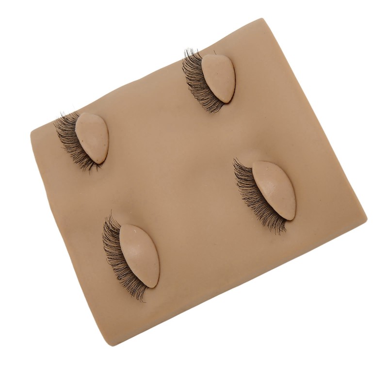 Lash Mannequin Head 2 Pairs Removable Replacement Eyes 3D Simulation