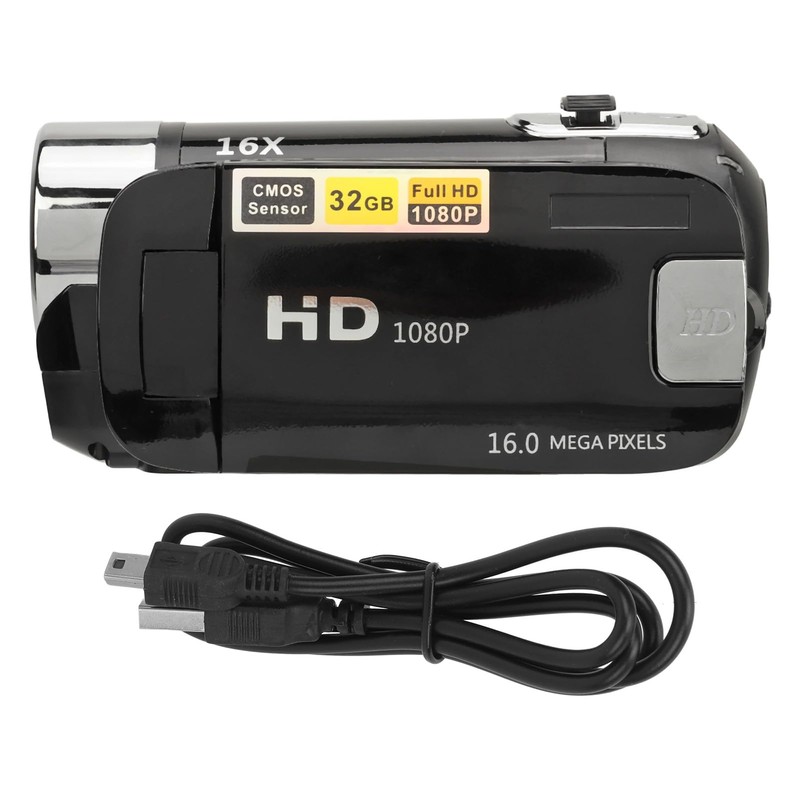 Digital Camera 1080P 16MP Compact Small Video Camera with 16x