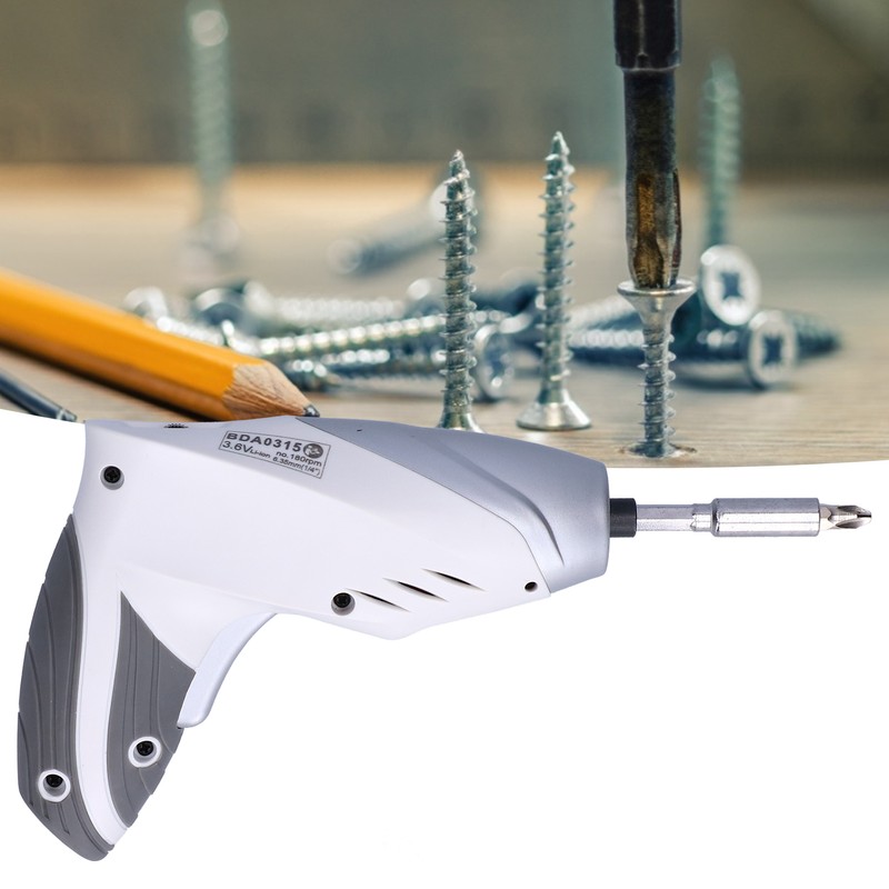 Electric Screwdriver Rechargeable Drill with LED Magnetic Bits HandHeld Power
