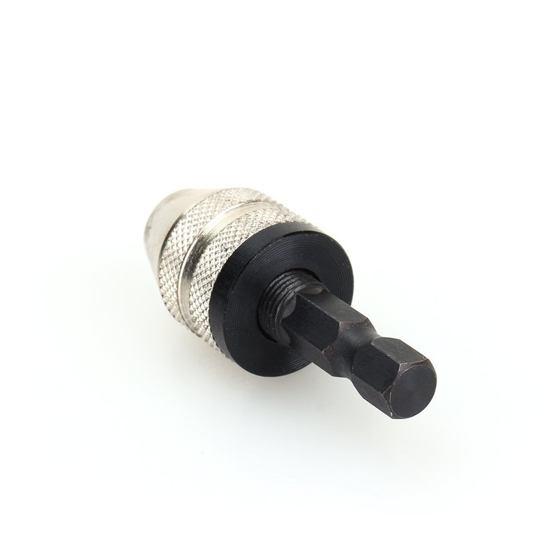 Hex Shank Keyless Drill Chuck, Mini Chuck Conversion Adapter Quick