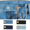 VANANA 4PCS Set Denim Waistband Button Extender Metal Buttons for