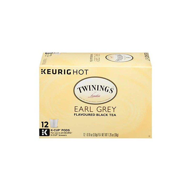 Twinings of London Earl Grey Flavoured Black Tea single serve