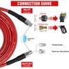 Pressure Washer Cleaning Kit Sewer Jetter Kit for 1/4 Inch