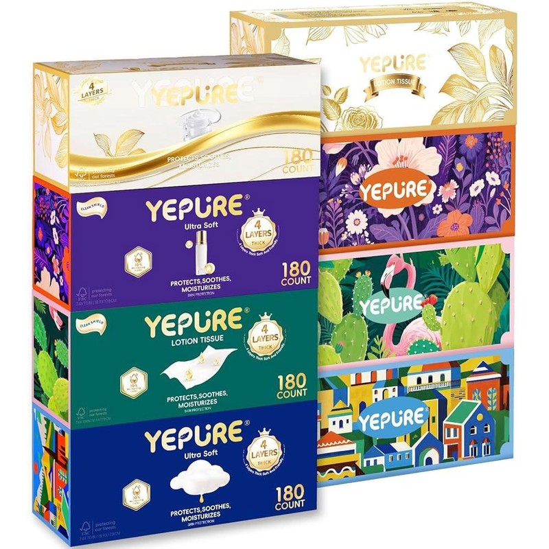 Yepure 예퓨어 케어 페이셜 티슈 30 로션 포함 민감한 및