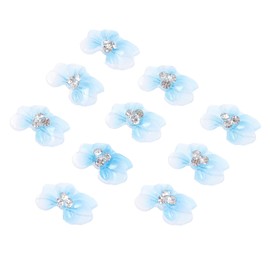 Baluue 10pcs Nail Art Rhinestones Flower Charms for Decoration Sparkling Manicure Accessories Ornaments for Nail Petal Design