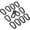 Pack of 12 Carabiner Hooks, Small, Iron Small Carabiner, Aluminium