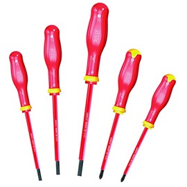 USAG U00910119 - 091 D/SH5 - 5-Piece Set Phillips® Screwdrivers for Slotted and Phillips Screws - 1000 V