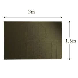 Seekdem SD-GS200GR Ground Sheet, Luggage Storage, Sheet, Ground Cloth, 78.7 x 59.1 inches (200 x 150 cm), Olive Color, Green, Green, Waterproof, Camping, Outdoors