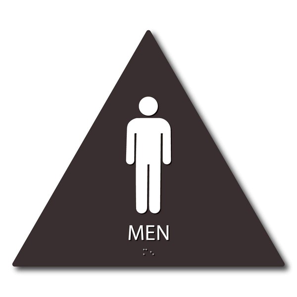 The Sign Studio - 12" Triangle - ADA Compliant- “Men”