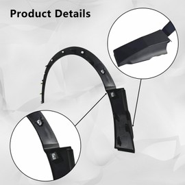 Fancemot Front Right Passenger Side Fender Wheel Arch Molding Trim Compatible with Honda CRV 2017-2022, OE# 74115-TLA-A02, 74115TLAA02 (RH-Right Passenger Side)