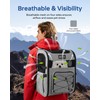 Hiking Dog Carrier Backpack, Padded Height-Enhancing Design, Adjustable Waist Cushioning