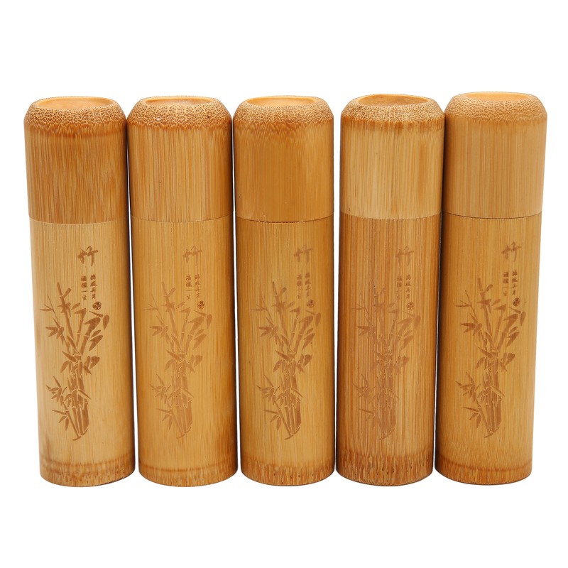 5pcs Pet Bamboo Urn Eco Friendly Memorial Small Urn for