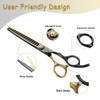 Momotou Black & Gold Professional Chunker Dog Grooming Scissors with