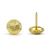 Dritz Home 9012 Hammered Decorative Nails, 7/16-Inch, Brass (24-Piece)