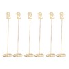 6pcs Metal Wedding Table Numbers Rust Prevention Thickened Tall Table