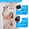 PATIKIL Plastic Corner Braces 19x19x33mm, 20 Pack L-Shape Bracket Right