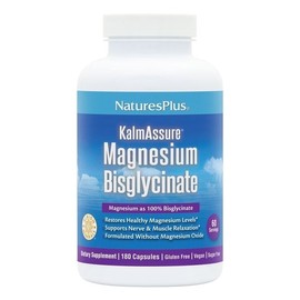 네이쳐스 플러스 칼마수르 마그네슘 비스글리시네이트 -- 180 캡슐 Nature's Plus CalmAssure Magnesium Bisglycinate -- 180 Capsules