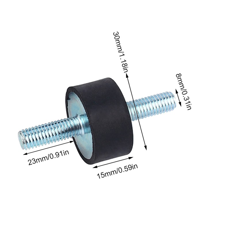 4 PCS 30*15 M8*23 Rubber Bobbin Mount Anti Vibration Mounts