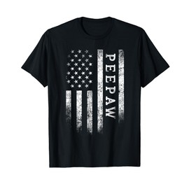Peepaw American Flag Peepaw Gifts Patriotic Father's Day Men T-Shirt