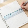 NIHOOOOH Ruler, 5.9 inches (15 cm), Elementary School Ruler, Transparent