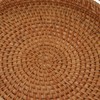 Rattan Fruit Tray with Solid Wood Handles Exquisite Hand Woven