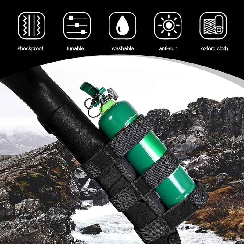 getfay Pack-1 Car Fire Extinguisher Fixing Strap, American Flag Decorated