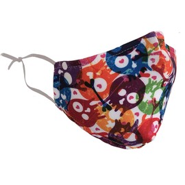 Delfina Stay Safe Reusable Face Mask Protection Washable Mouth & Nose Shield Breathable Anti Smoke Pollution Bike Motorcycle Sport (Skulls)