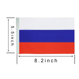 WXTWK Russia Flags Russian Small Mini Pennant String Banner Flag Festival Decorations(50 Feet 38 Flags)