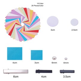 SUNNYCLUE Traditional Japanese Tsumami Hair Stick Picks Decorative Ornament Accessories Kits DIY Kanzashi Flower Alligator Clips Pins Making Craft for Women Girl's Kimono Hanfu