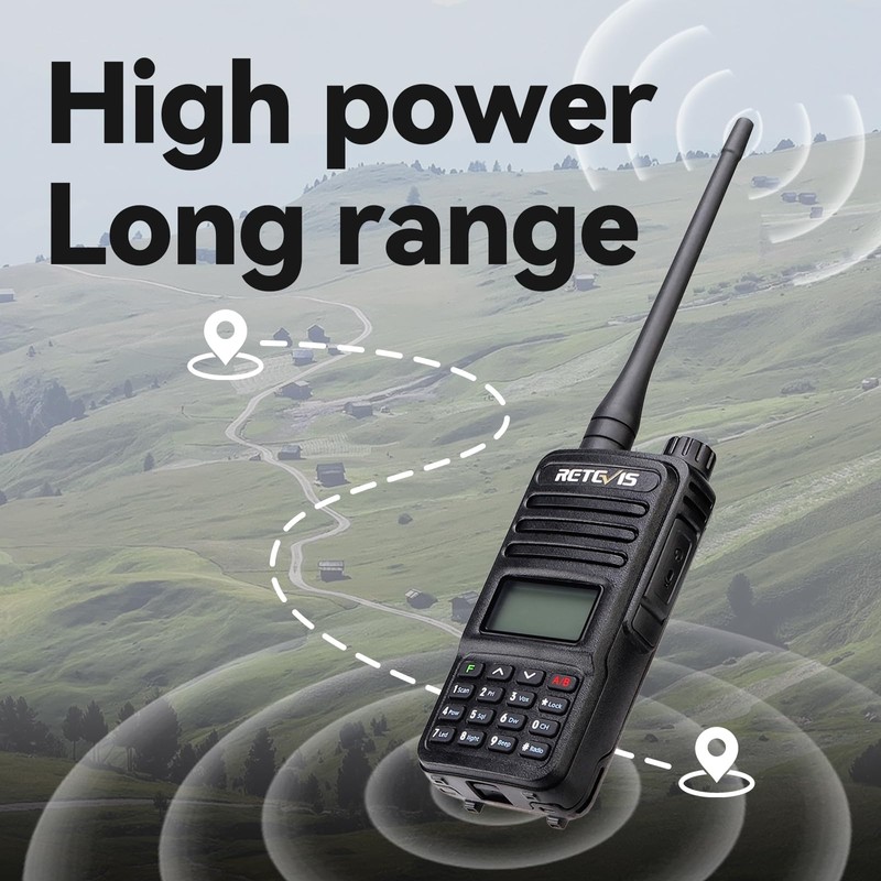 Retevis RT85 Ham Radios Long Range,High Power Walkie Talkies,Dual Band