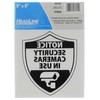 Headline Sign Security Cameras In Use Window Cling Sign, 6"
