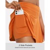 SANTINY Pleated Tennis Skirt for Women with 4 Pockets Women's