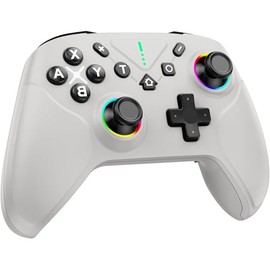 Switch 2 コントローラー ハンドル TURBO 背面ボタン 9色RGBライト 低遅延 ワイヤレス接続 1000mAh デュアルポート機能