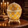 BestPysanky 1897 Coronation Royal Imperial Easter Egg 3.8 Inches Tall