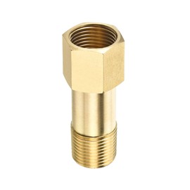 M METERXITY Extension Connector Pipe Fitting Brass Hex Coupling Conversion Adapter Industrial Use G3/8 Female to G3/8 Male Screw 50mm Golden