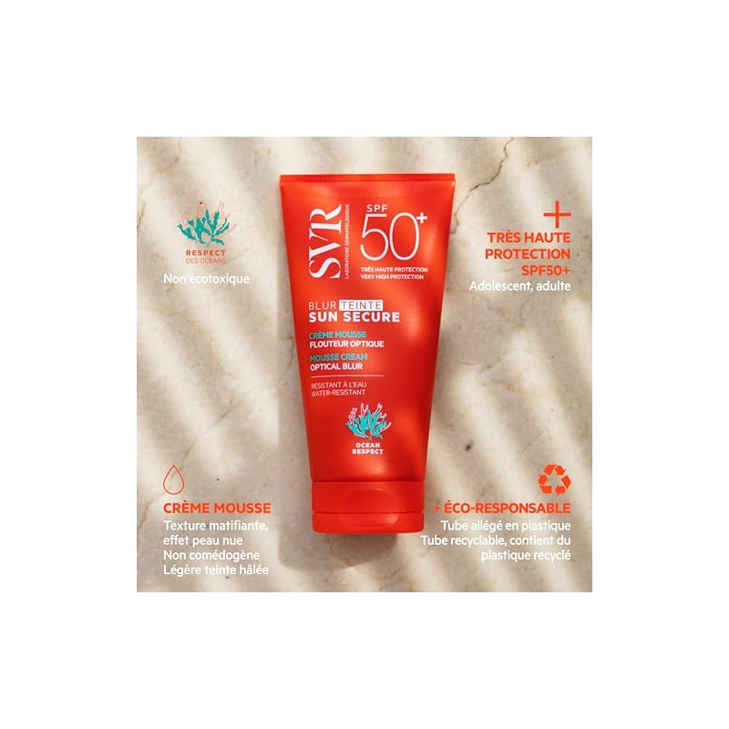 SVR Sun Secure Blur Con Color FPS 50+ Protector Solar