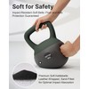 YOTTOY Soft Kettlebells, 10 lb kettlebell with Anti-Slip Base &