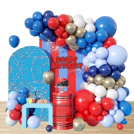 Geburtstag Deko Spider luftBallons Bogen Girlanden Set Spider Latexballons Folienballons Party Dekoration Party Zubehör