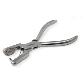 Ainsworth Rubber Dam Punch Pliers Endodontic Clamps Dental Surgical Instruments Comes with 5 Multi Hole Sizes Made of Heavy Duty Stainless Steel - 6.5" Long