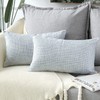 Artscope Cushion Covers Set of 2 Linen Decorative Square Pillowcases