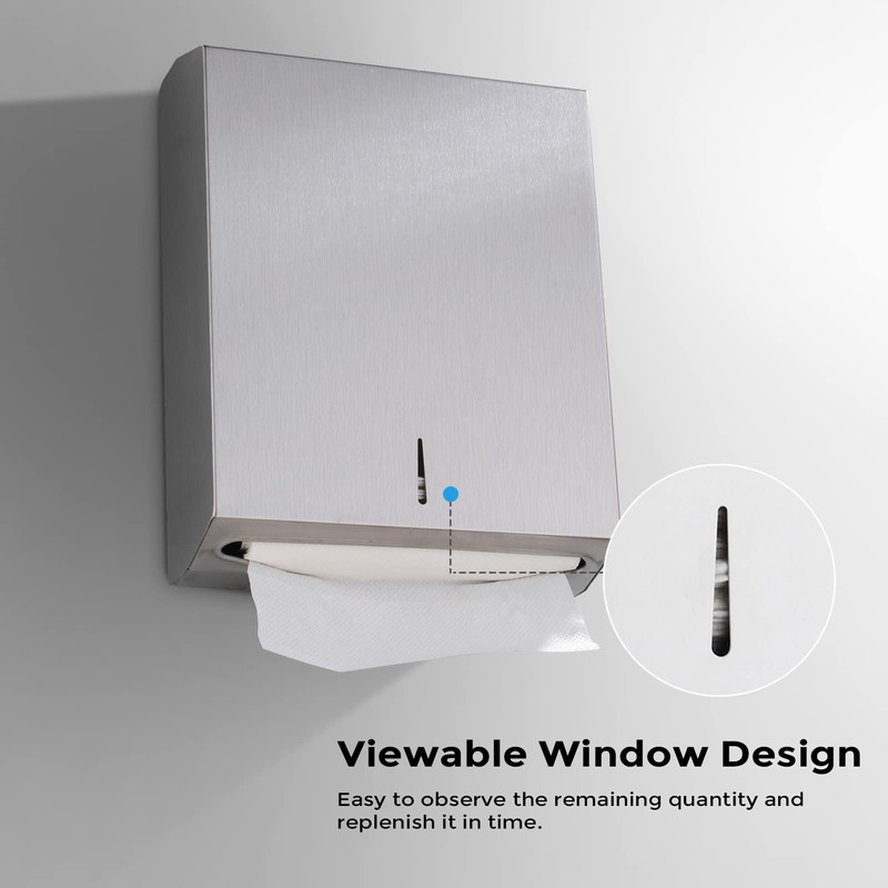 Paper Towel Dispenser Wall Mount - Multifold Trifold Paper Towel
