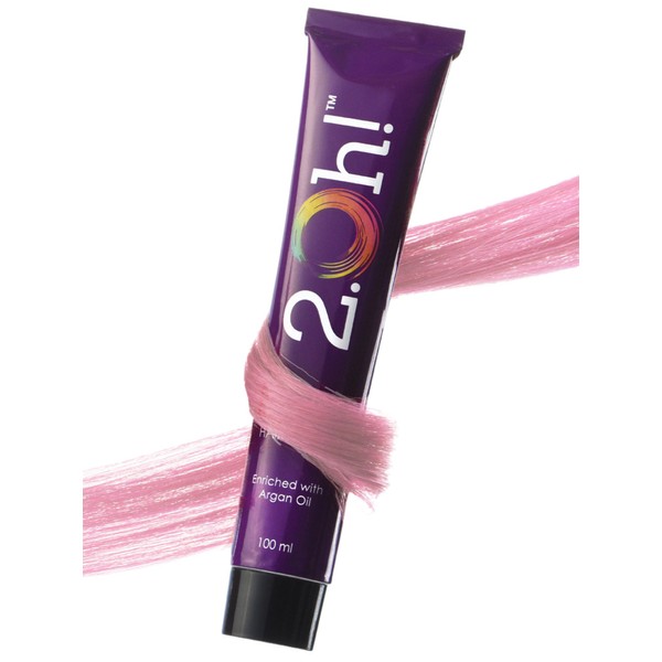 2.Oh! Pastel Pink Semi Permanent Hair Color, Ammonia-Free, With Argan