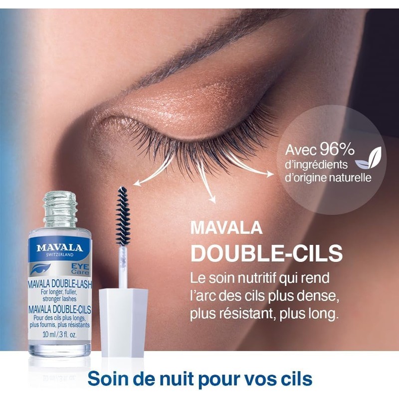 Mavala Double-lash Nutritive Treatment For Longer Denser Lashes, 0.3 Oz