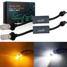 GLOFE 7443 7444 3030SMD sin errores, doble color, tipo 2, conmutador, DRL, luces LED intermitentes, sin hiperflash, resistencias integradas, todo en uno