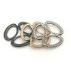 6 Pcs Three Ring Silk Scarf Buckle Simple Fashion Wrap