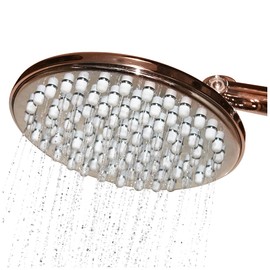 ShowerMe Rain Showerhead – Energy Efficient High Pressure Water Flow – Easy Installation Luxurious Shower Head (Bronzed Nickel)