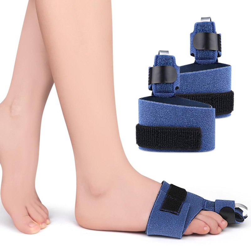 Ieron 2PCS Toe Strap Adjustable Fixed Splint Single Finger Bending