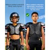 Eicolorte Youth Padded Compression Shirt, Machine Washable Kids Chest Rib