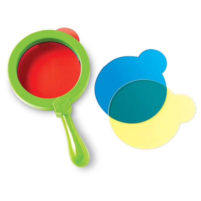 Learning Resources Color Mixing Lenses, Homeschool Preschool, Experiments, 4 Pieces,